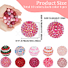40Pcs 10 Colors Resin Rhinestone Beads RESI-PA0001-26B-2