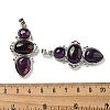 Natural Amethyst Pendants G-Q158-04A-4