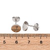 304 Stainless Steel Stud Earring Findings STAS-H436-21P-01-3