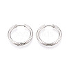 304 Stainless Steel Hoop Earrings EJEW-T048-24C-P-1