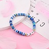 Polymer Clay Heishi Beads Stretch Bracelets BJEW-JB05710-05-4