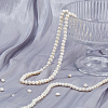 2 Strands Natural Cultured Freshwater Pearl Beads Strands PEAR-HS0001-27-4