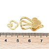 Brass Interlocking Clasps KK-U059-03G-3