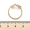 Rectangle 304 Stainless Steel Paua Shell Cuff Rings for Women RJEW-G346-04G-01-5