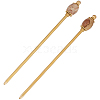 2Pcs Brass Hair Sticks OHAR-PH00007-1