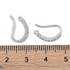 Brass Micro Pave Cubic Zirconia Earring Hooks KK-U008-15P-3