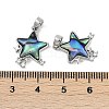 Brass Micro Pave Cubic Zirconia Pendants KK-U043-22P-01-3