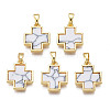 Real 18K Gold Plated Brass Pendants KK-N233-172A-01A-1