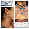 35Pcs Synthetic Turquoise Dyed Butterfly Charms PALLOY-TAC0120-8