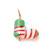Christmas Handmade Lampwork Pendants STAS-C147-03E-1