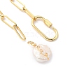 Flat Round Natural Baroque Pearl Pendant Necklaces NJEW-JN03085-3