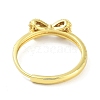 Bowknot Brass Micro Pave Clear Cubic Zirconia Adjustable Rings LS-RJEW-S416-03G-3