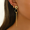 Stainless Steel Ring Tassel Earrings Sets OV1980-1-3