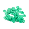 Flat Round Handmade Polymer Clay Beads LS-CLAY-R067-8.0mm-06-4