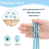  Handmade Evil Eye Lampwork Round Bead Strands LAMP-NB0001-75B-2