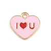 Valentine's Day Alloy Enamel Pendants ENAM-I084-01KCG-24-1