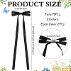 Big Bowknot Polyester Alligator Hair Clips AJEW-CP0008-39B-2