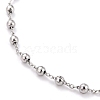 304 Stainless Steel Rosary Bead Necklaces For Religion STAS-B021-02P-4