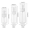 CHGCRAFT 3Pcs 3 Styles PETG Portable Pen Perfume Spray Bottle MRMJ-CA0001-08B-2