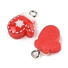 Christmas Theme Opaque Resin Pendants RESI-S08-01A-2