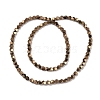 Electroplated Synthetic Non-magnetic Hematite Beads Strands G-A234-G03-01F-2