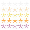 GOMAKERER 20Pcs 5 Colors PVC Starfish Display Decorations DJEW-GO0001-04-1