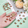 32Pcs Rack Plating Alloy Rhinestone Pendants FIND-ME0002-42-3