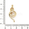 Brass Micro Pave Cubic Zirconia Pendants KK-C108-01H-G-3