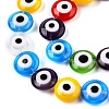 Handmade Evil Eye Lampwork Beads Strands LAMP-N024-27C-M-3