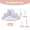 Cloud Shape Wood Wall-mounted Storage Rack AJEW-WH0816-412B-2