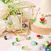 78Pcs 14 Styles Glass Pendants PALLOY-CA00003-4