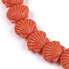 Synthetic Coral Dyed Carved Beads Strands CORA-K009-05A-02-3