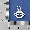 925 Sterling Silver Chinese Zodiac Outline Charms STER-P066-02S-09-3