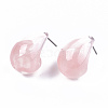 Transparent Resin Half Hoop Earrings X-EJEW-T012-03-B03-3