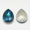 Pointed Back Glass Rhinestone Cabochons X-RGLA-T081-13x18mm-14-2