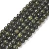 Natural Serpentine/Green Lace Stone Beads Strands X-G-S259-15-6mm-1-1