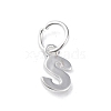 925 Sterling Silver Letter Charms LS-STER-C012-01S-S-1