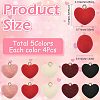 20Pcs 5 Colors Flocky Acrylic Pendants FIND-FS0004-95-3