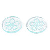 Transparent Resin Pendants RESI-N030-004B-3