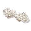 Plastic Imitation Pearl Woven Beads KY-G028-01-2