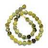 Natural Yellow Turquoise(Jasper) Beads Strands G-I376-A39-01-2