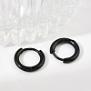 202 Stainless Steel Huggie Hoop Earrings EJEW-F111A-11mm-EB-3