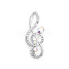 Alloy Rhinestone Brooches PW-WGAB9D4-02-1