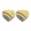 Alloy Enamel Pendants ENAM-T011-108B-NR-2