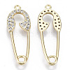 Brass Micro Pave Cubic Zirconia Pendants KK-R112-068-NF-2