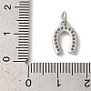 Rack Plating Brass Clear Cubic Zirconia Pendants KK-Z056-18P-3