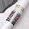 12Pcs 12 Styles Natural & Synthetic Gemstone Round Beaded Stretch Bracelets for Women Men BJEW-JB11367-2