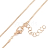 Alloy Snake Chain Necklaces NJEW-Z037-01G-3