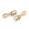 Tibetan Style Alloy Infinity with Hope Links connectors X-TIBE-S230-AG-LF-1