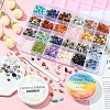 DIY Gemstone Bracelet Necklace Making Kit DIY-YW0006-40-6